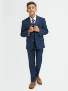 House of Cavani - Tropez Boys Navy Blue 3 Piece Suit Tailored CAVANI