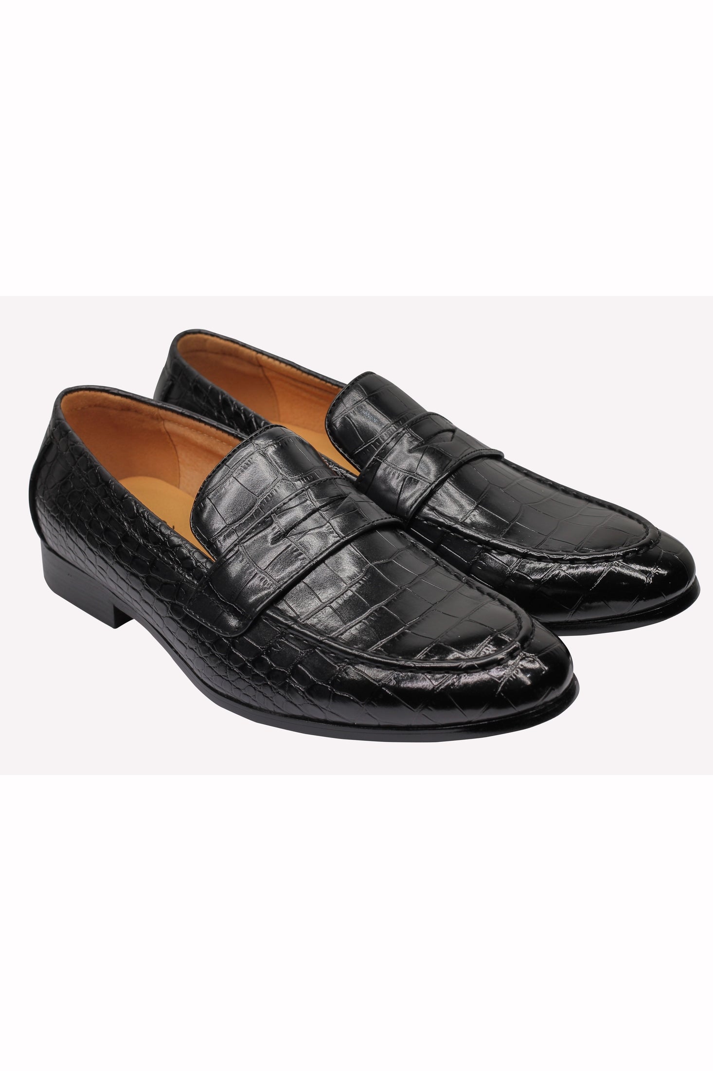 PRINTED PENNY LOAFERS