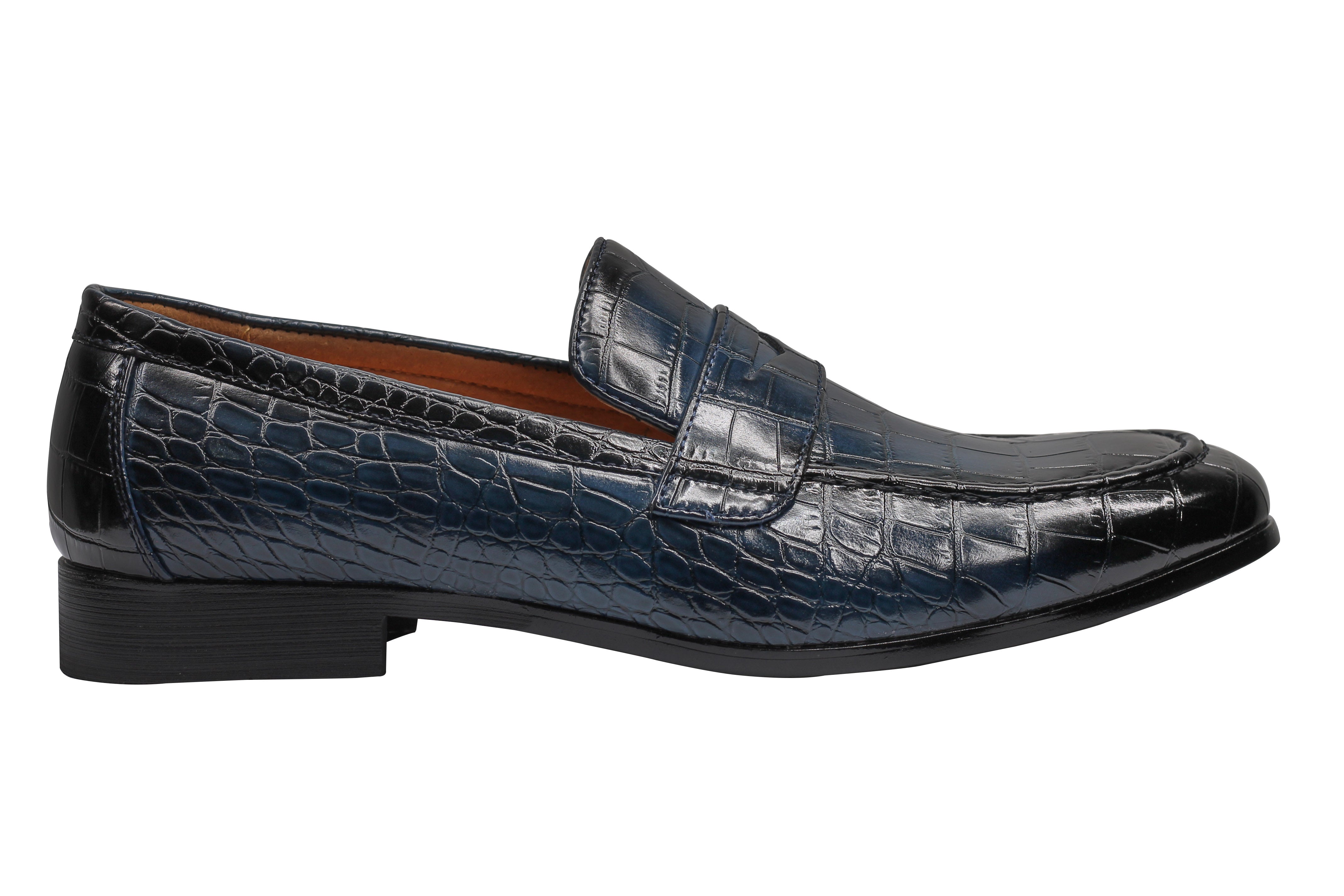 PRINTED PENNY LOAFERS