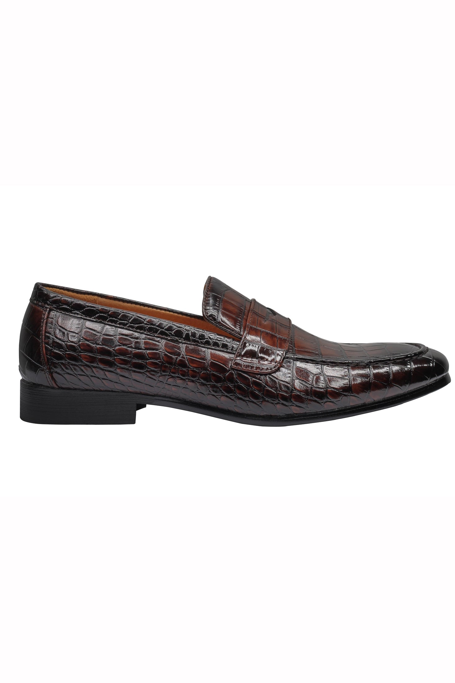 PRINTED PENNY LOAFERS