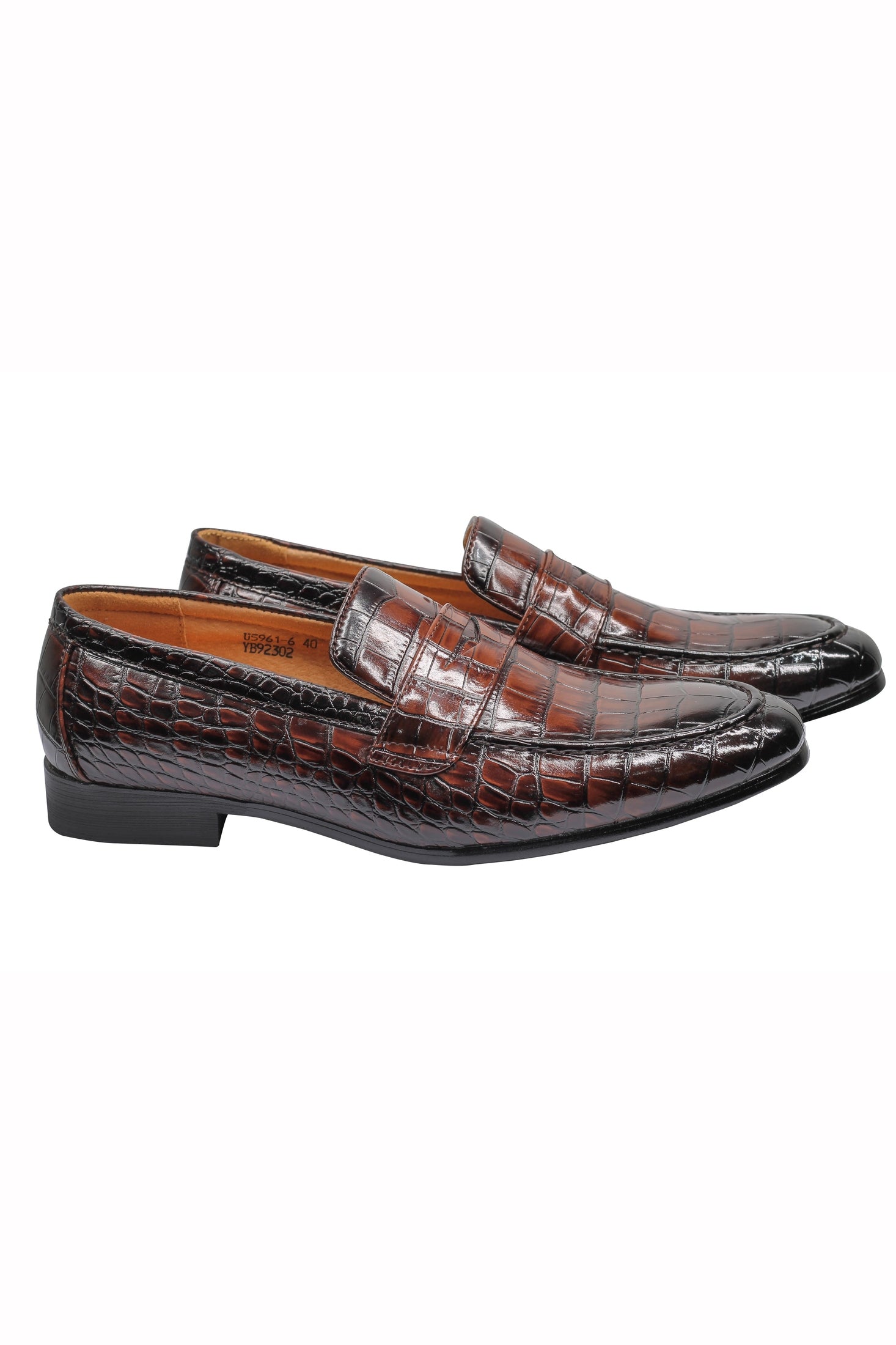 PRINTED PENNY LOAFERS
