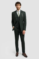 CARIDI - SLIM FIT OLIVE BLAZER SHORT