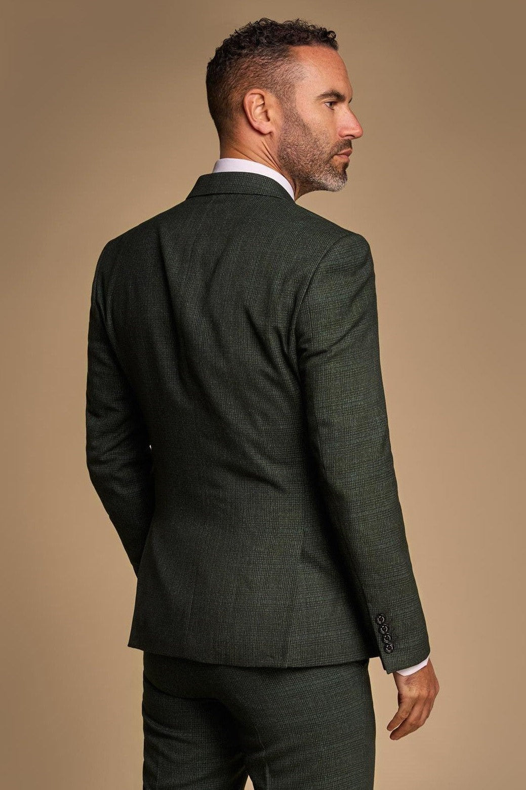 CARIDI - OLIVE 2 PIECE DOUBLE BREASTED SUIT BY CAVANI CAVANI