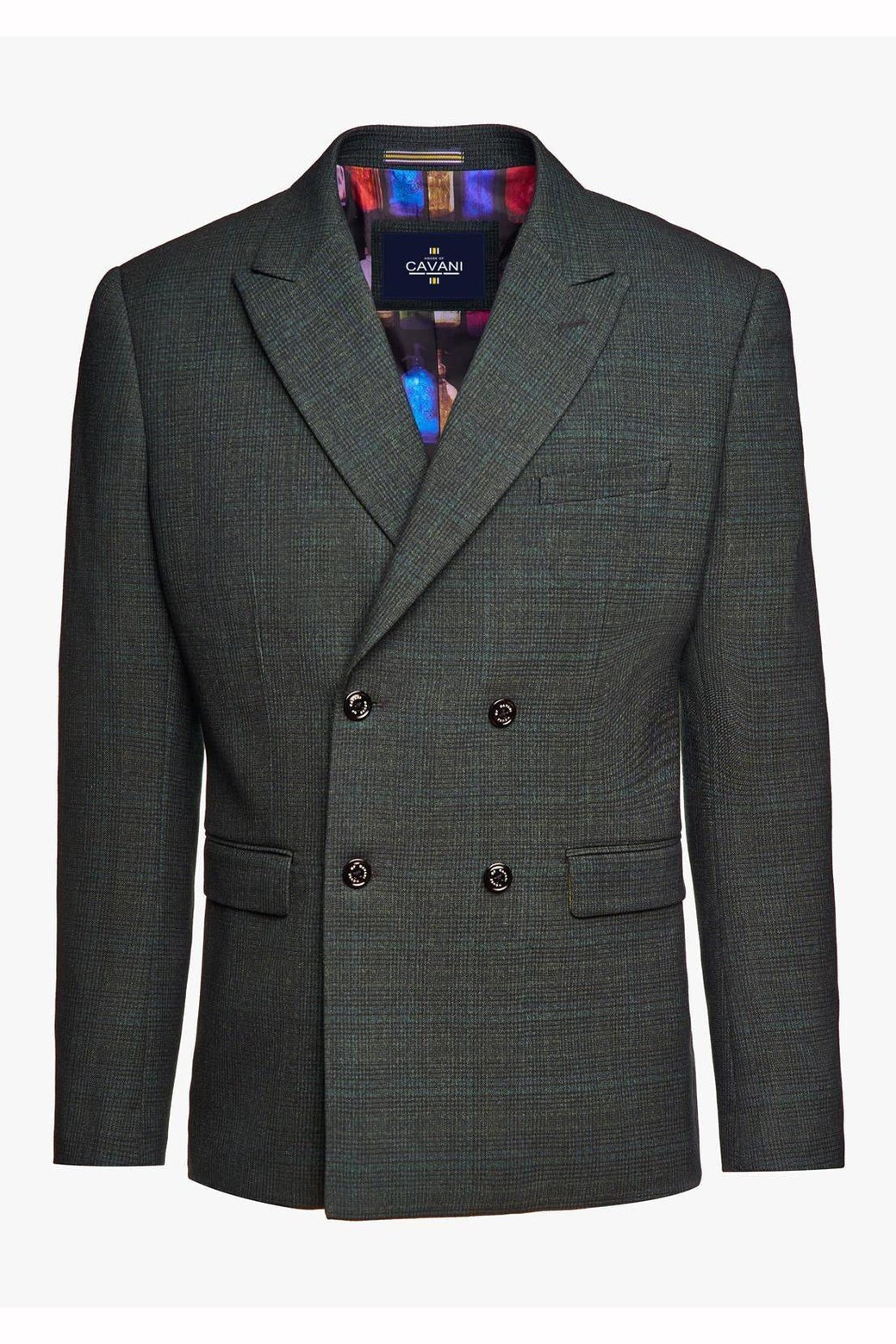 CARIDI - OLIVE 2 PIECE DOUBLE BREASTED SUIT BY CAVANI CAVANI