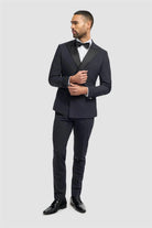 Cavani Aspen Men's Navy Double Breasted Tuxedo Jacket