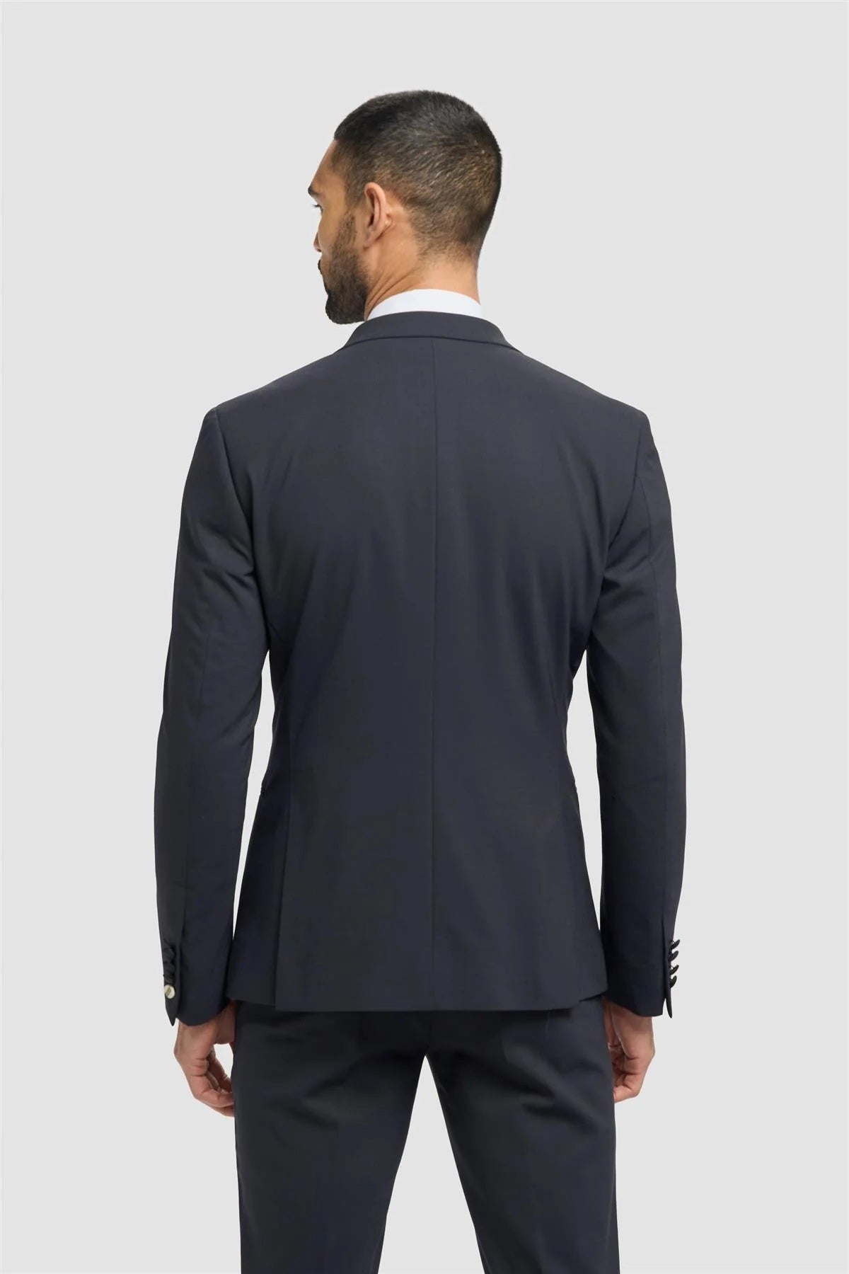 Cavani Aspen Men's Navy Double Breasted Tuxedo Jacket