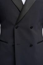 Cavani Aspen Men's Navy Double Breasted Tuxedo Jacket