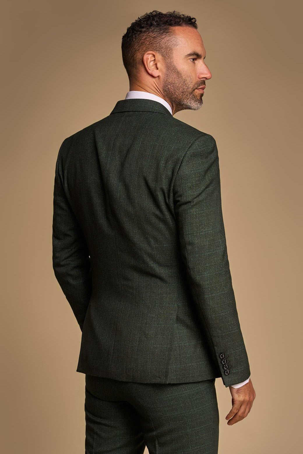 CARIDI – OLIVE GREEN DOUBLE BREASTED BLAZER BY CAVANI CAVANI