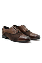 Mens Formal Brogues Brown Suede Leather shoes