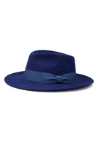 Gladwin Bond 100% Wool Navy Fedora Stiff Hat