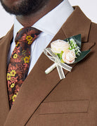 Tuxedo Flower Wedding Boutonniere Lapel Pin Sartorial Shoes