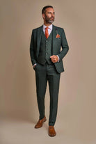 CARIDI - OLIVE SLIM FIT BLAZER CAVANI