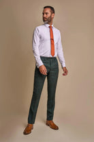 Caridi Slim Fit Olive Trousers CAVANI