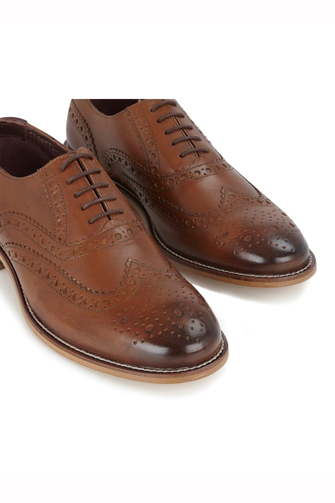 OXFORD BROGUES IN CHESTNUT