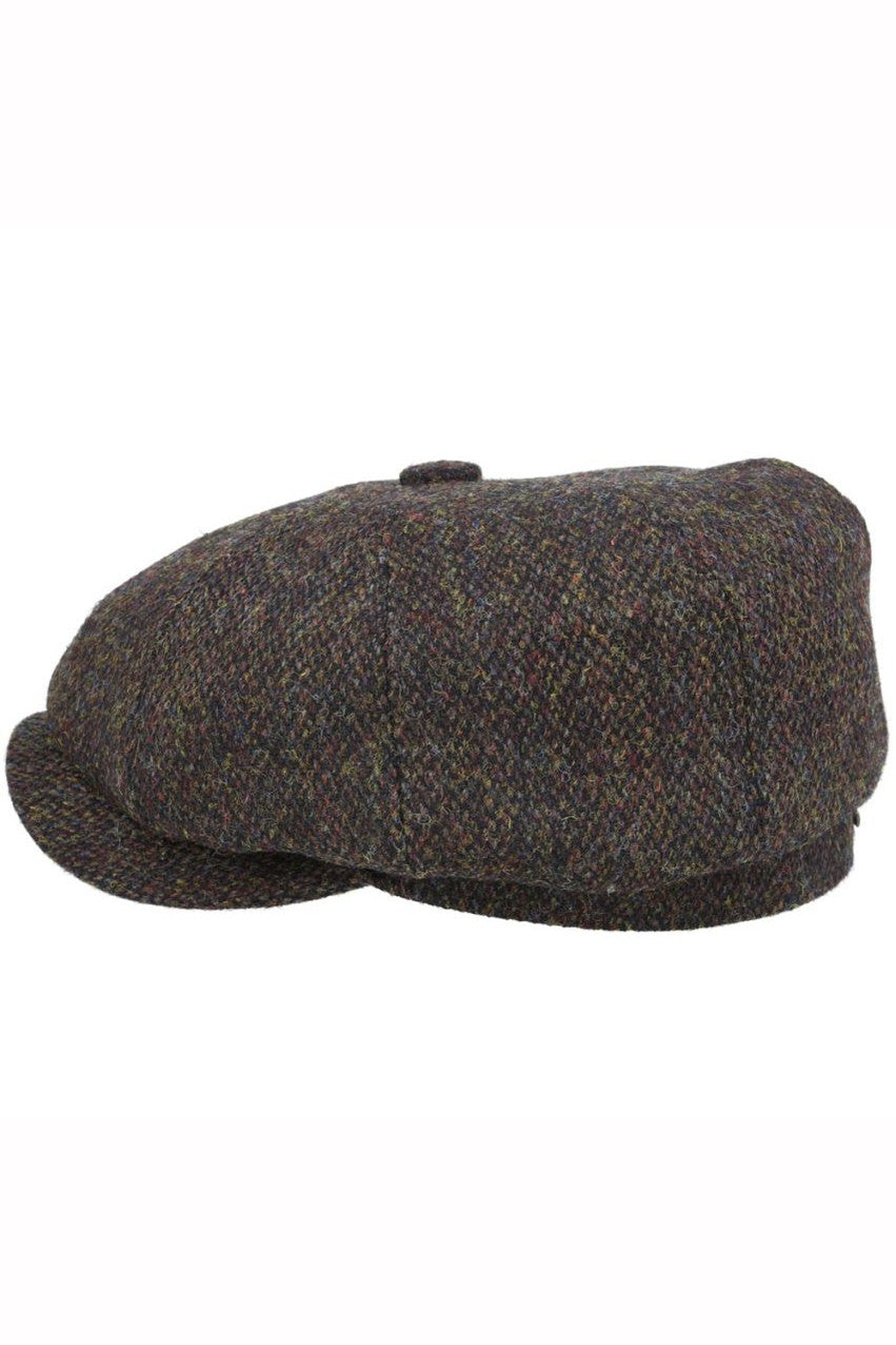 GREEN PURE SCOTTISH WOOL NEWSBOY CAP