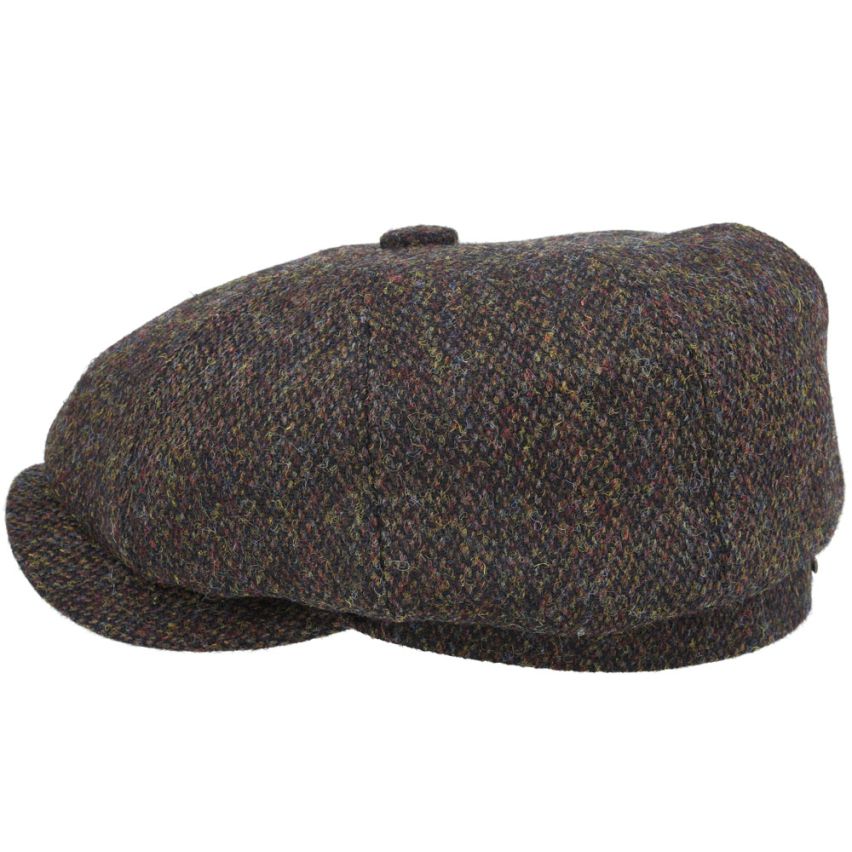 GREEN PURE SCOTTISH WOOL NEWSBOY CAP