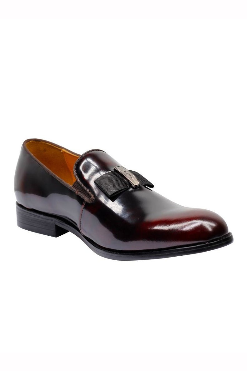 MAROON PATENT LEATHER LOAFER