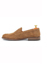 TAN ITALIAN SUEDE DOUBLE BUCKLE LOAFER
