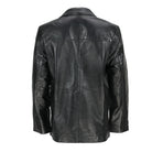 MEN’S VINTAGE MID LENGTH BLACK LEATHER JACKET