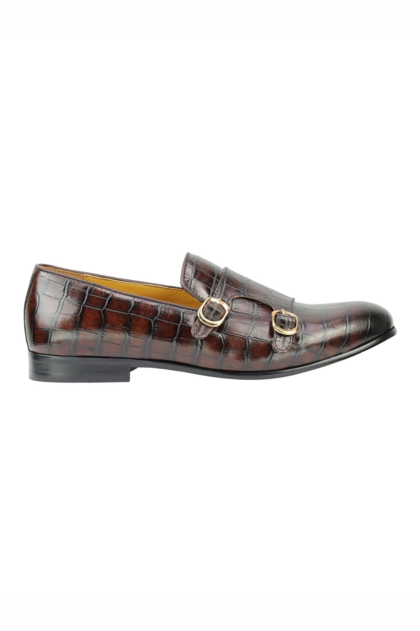 BROWN POLISHED DOUBLE MONKS
