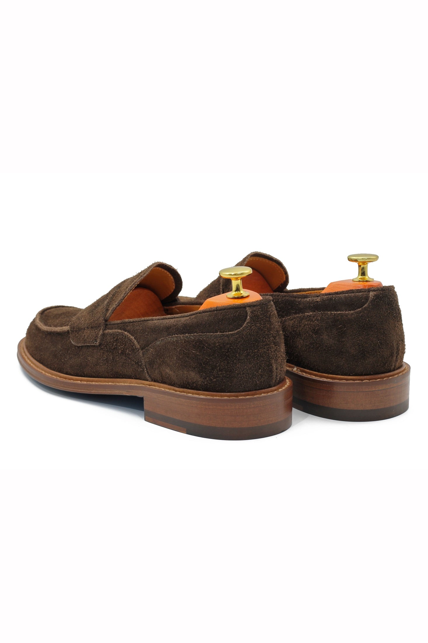 BROWN ITALIAN SUEDE PENNY LOAFER
