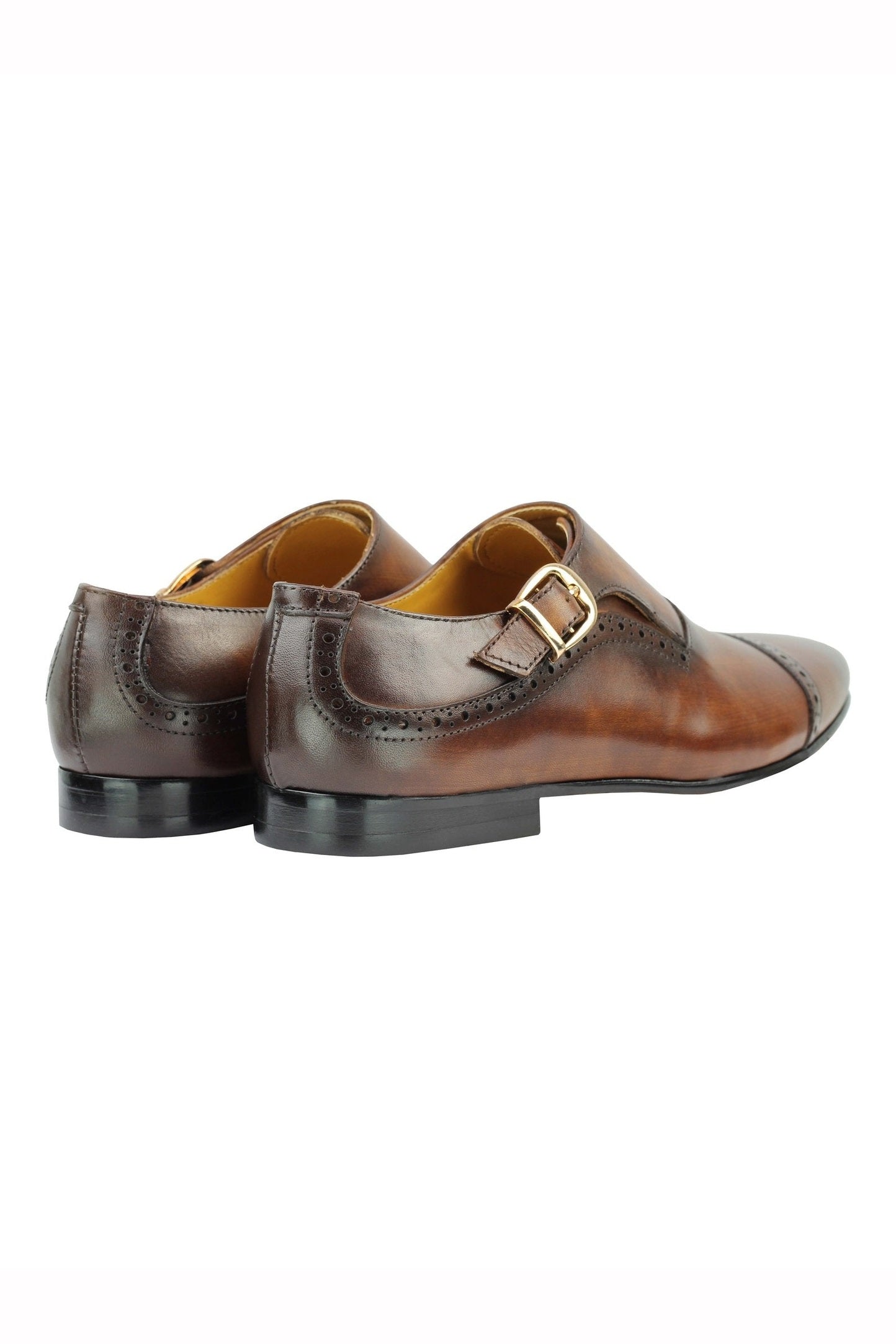 BROWN SINGLE BUCKLE MONK