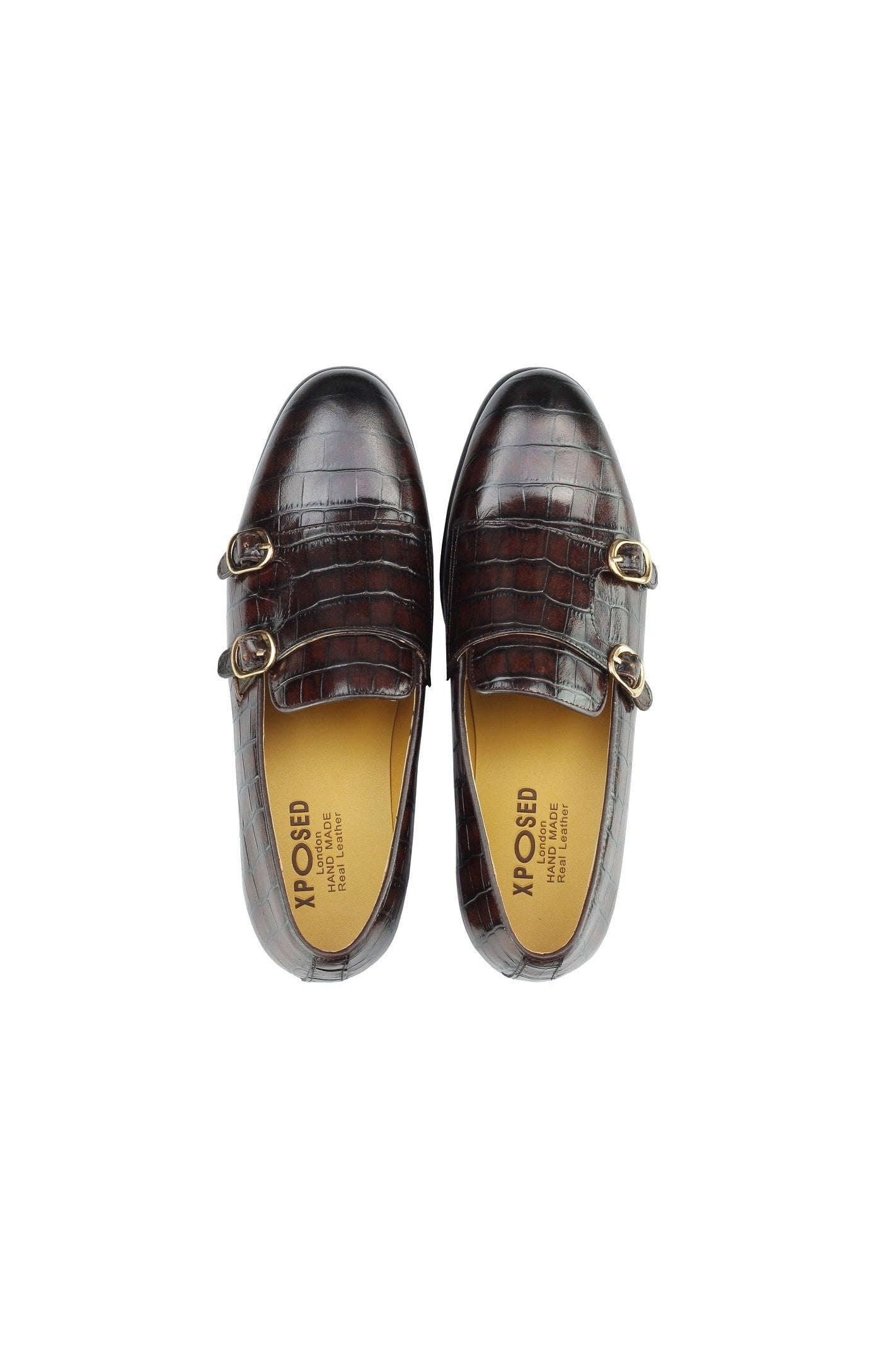 BROWN POLISHED DOUBLE MONKS