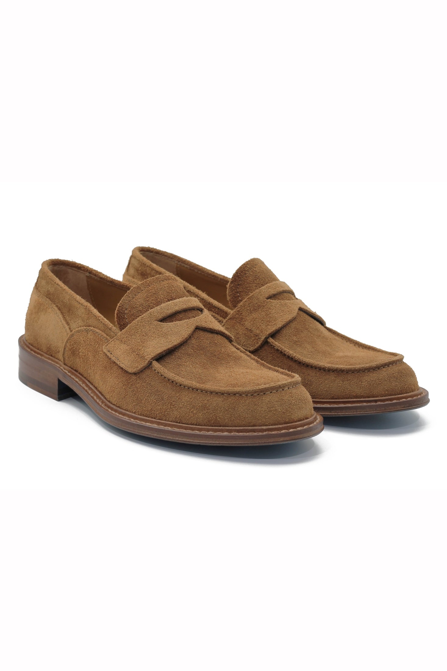 TAN ITALIAN SUEDE PENNY LOAFER