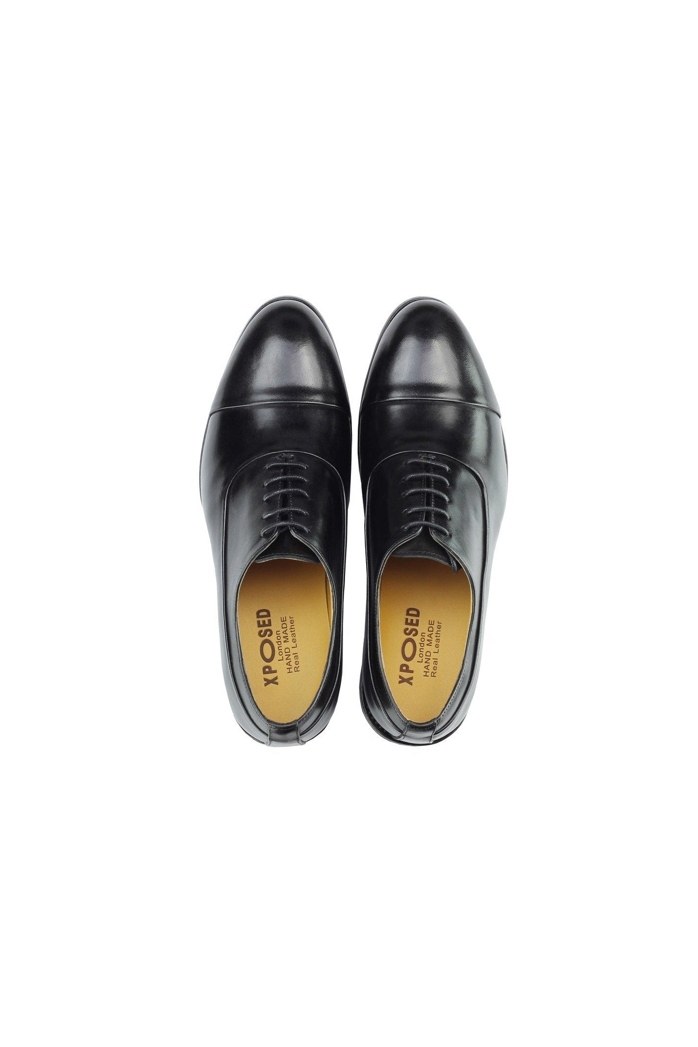 BLACK OXFORDS TOE CAP
