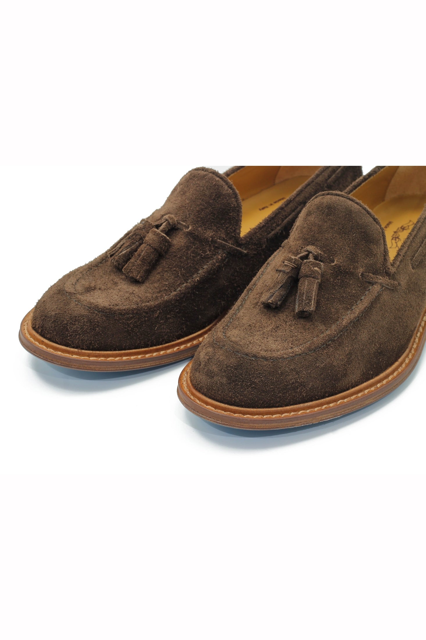 BROWN ITALIAN SUEDE TASSEL LOAFER