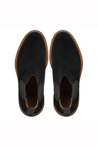 BLACK ITALIAN SUEDE CHELSEA BOOTS