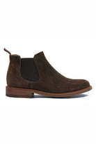 BROWN ITALIAN SUEDE CHELSEA BOOTS