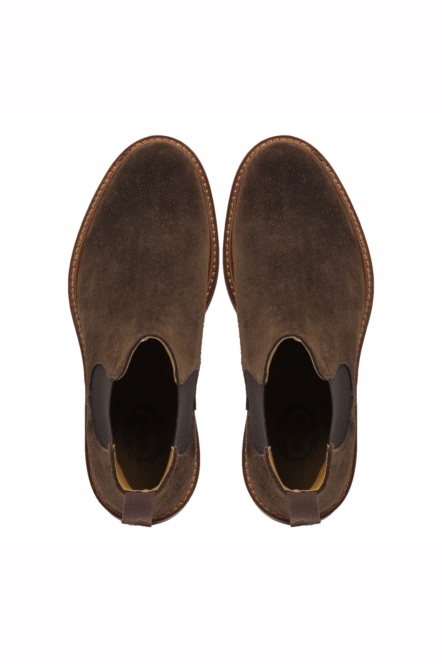 BROWN ITALIAN SUEDE CHELSEA BOOTS
