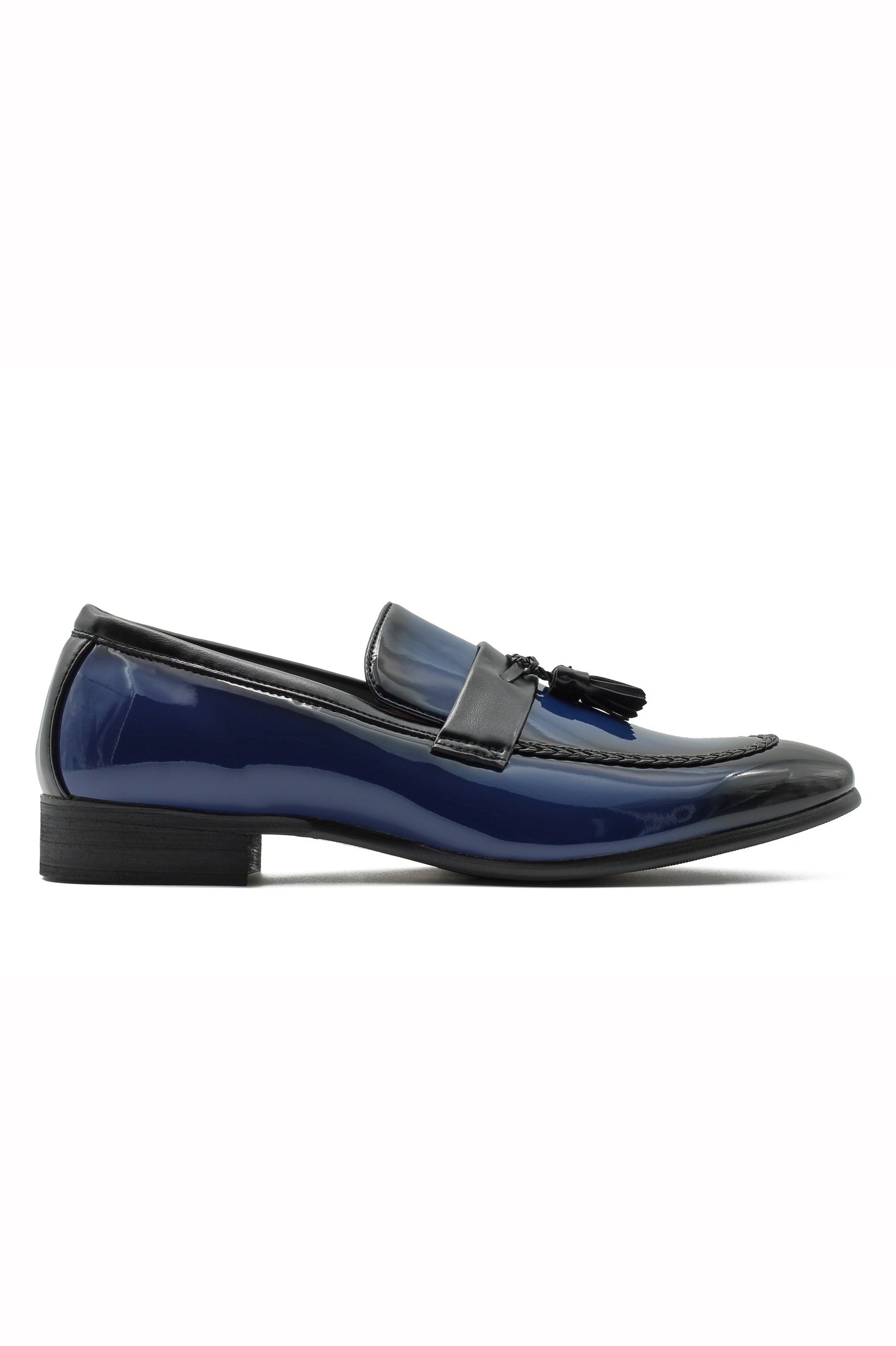 NAVY GLOSSY TASSEL LOAFERSB