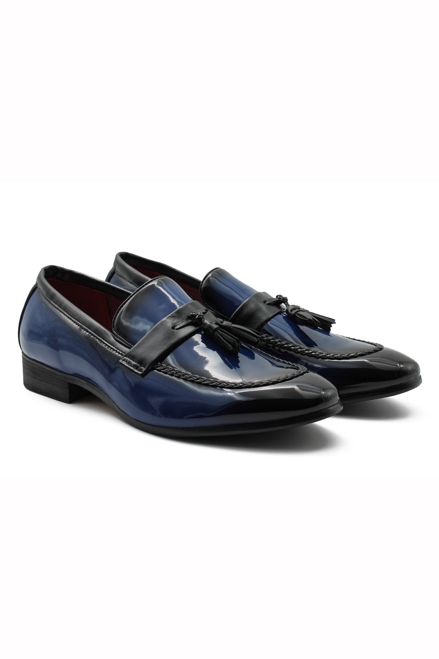 NAVY GLOSSY TASSEL LOAFERSB