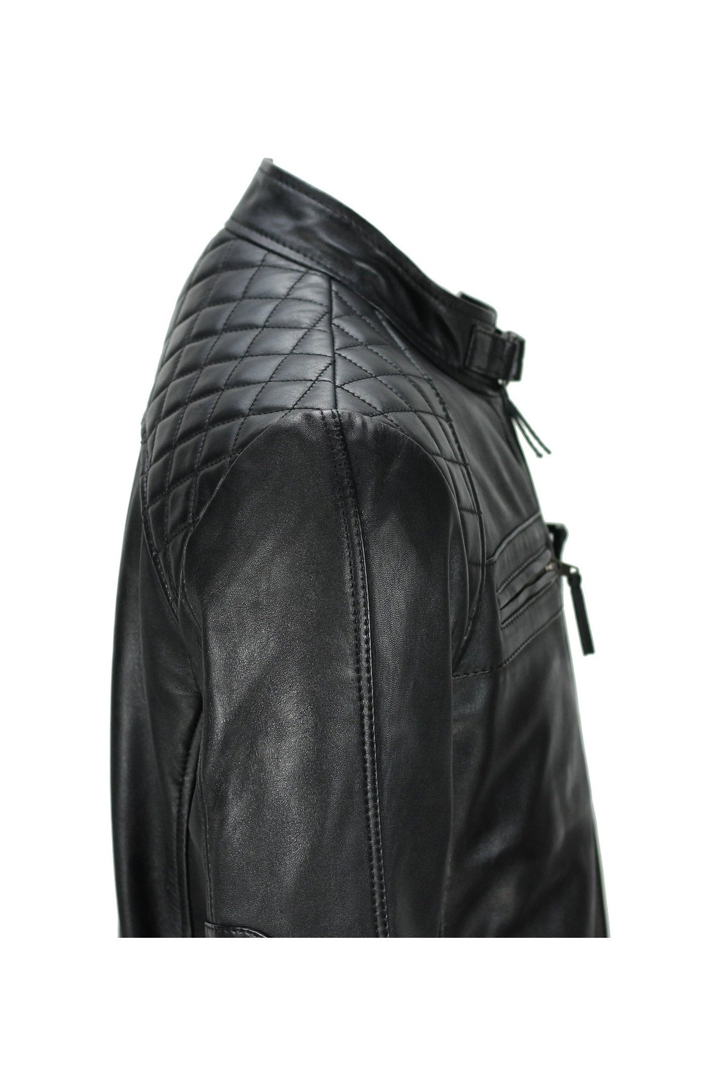 Mens New Real Soft Leather Black Vintage Zipped Smart Casual Biker Style Jacket