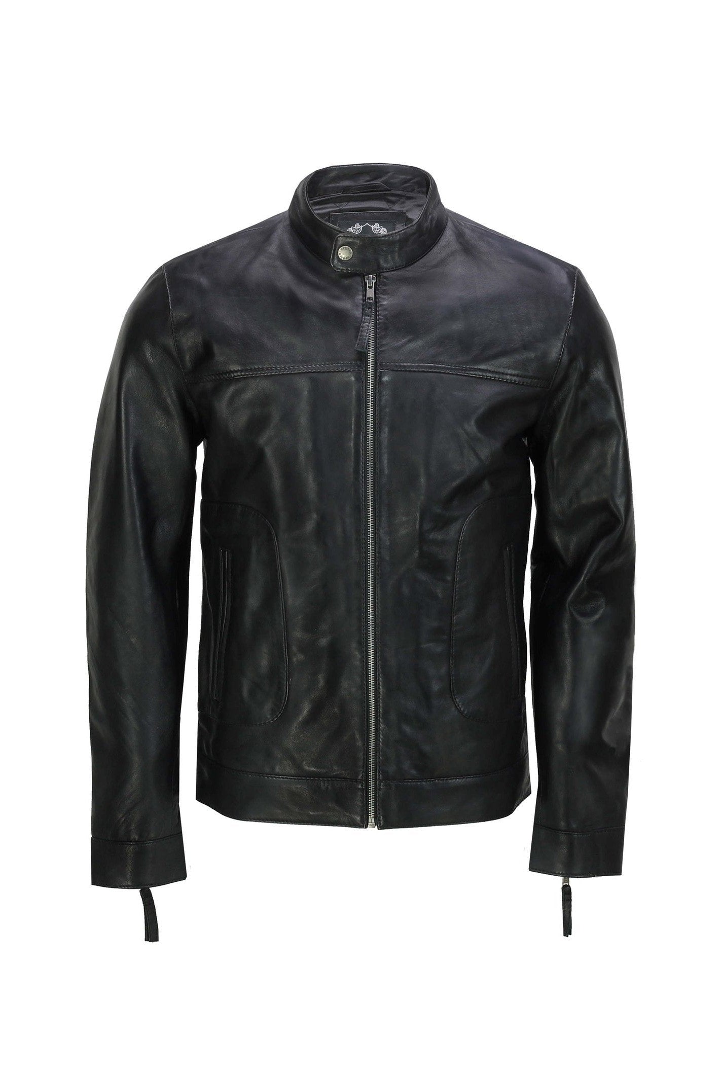 Men's Leather Black Biker Jacket