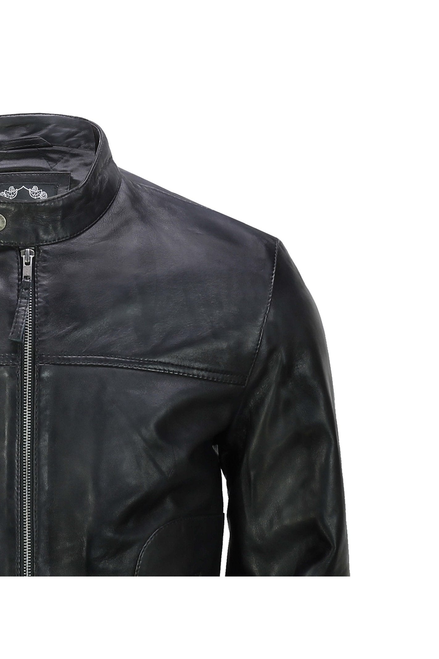 Men's Leather Black Biker Jacket