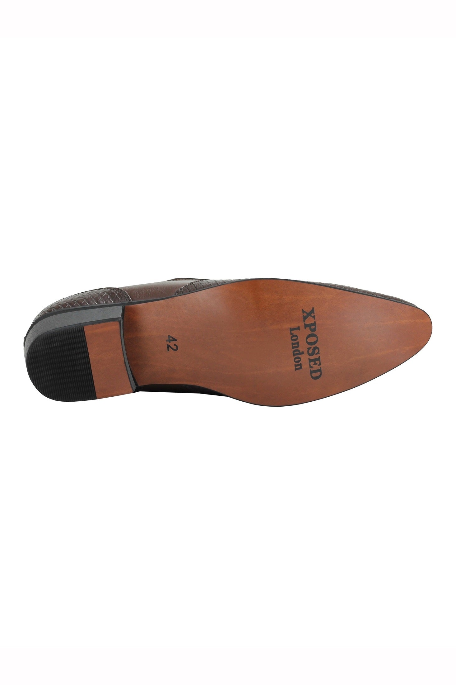 Faux Leather Emboss Loafers