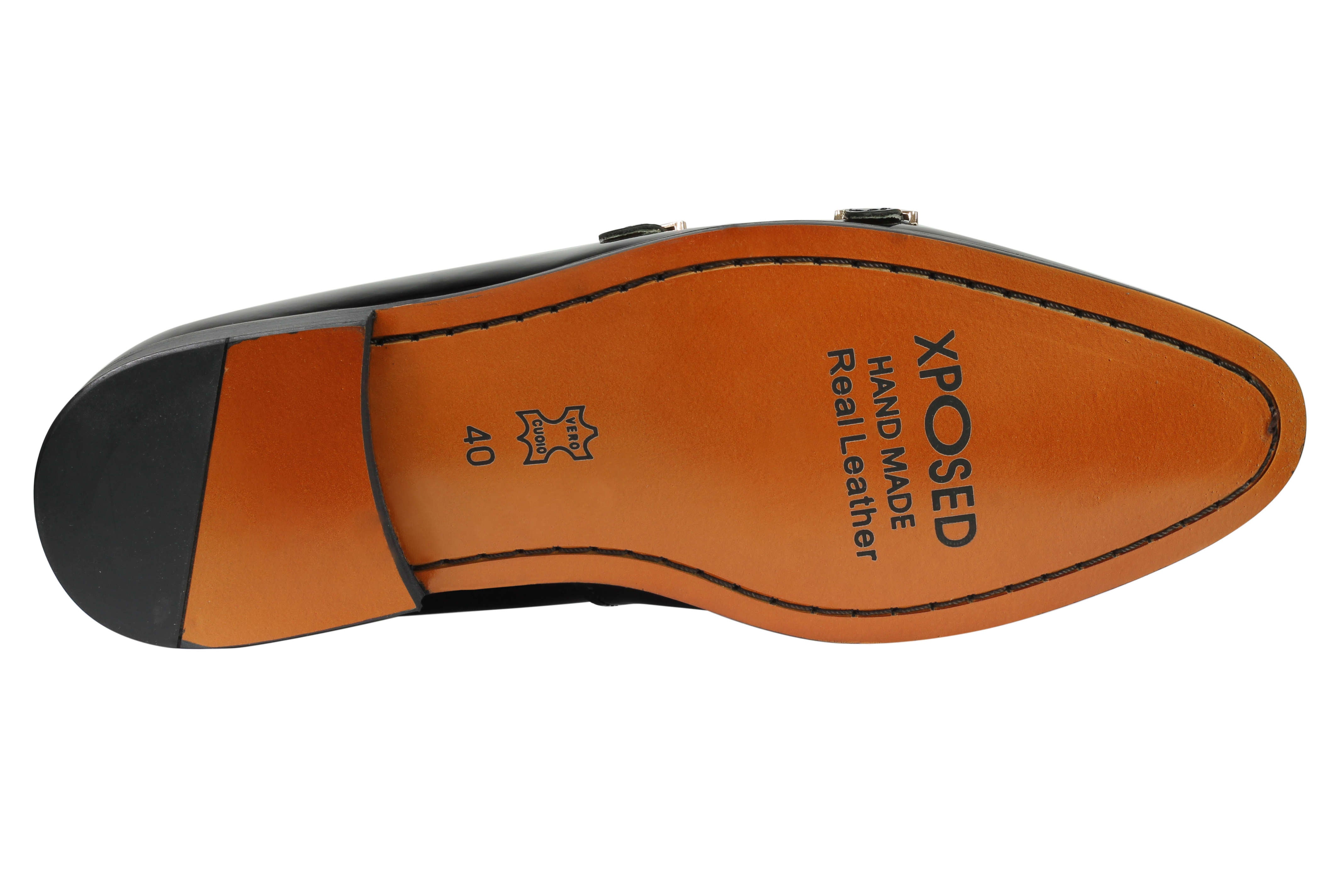 Real Leather Shiny Loafers Slip Ons