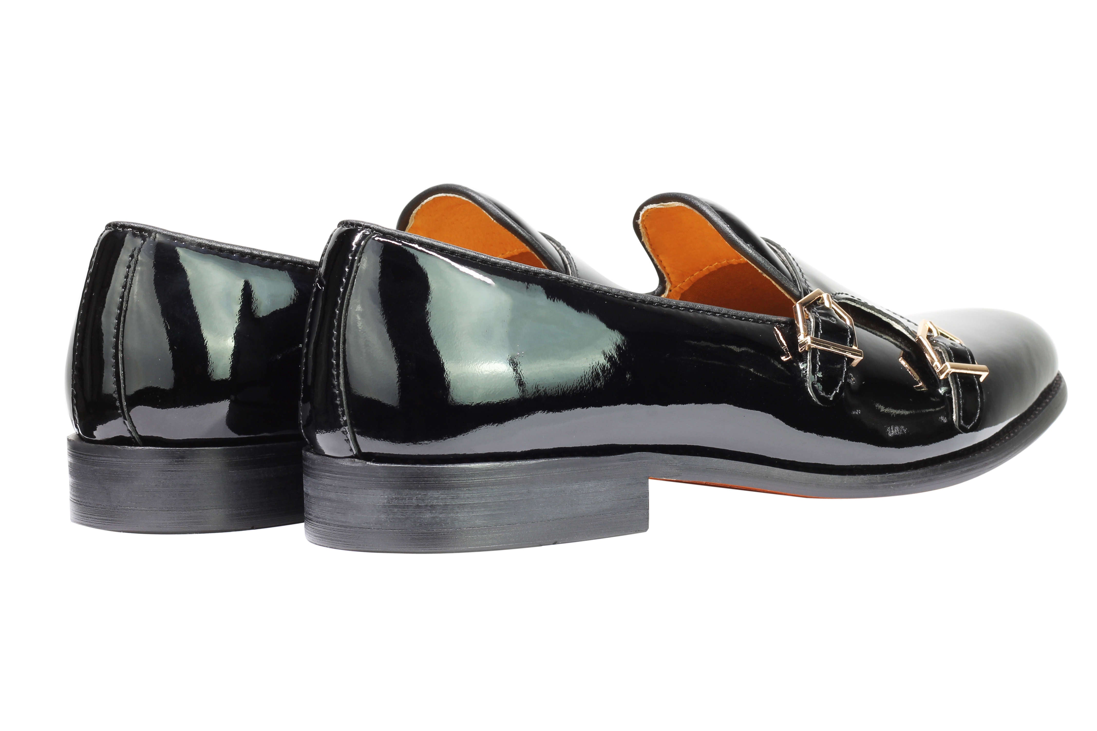 Real Leather Shiny Loafers Slip Ons