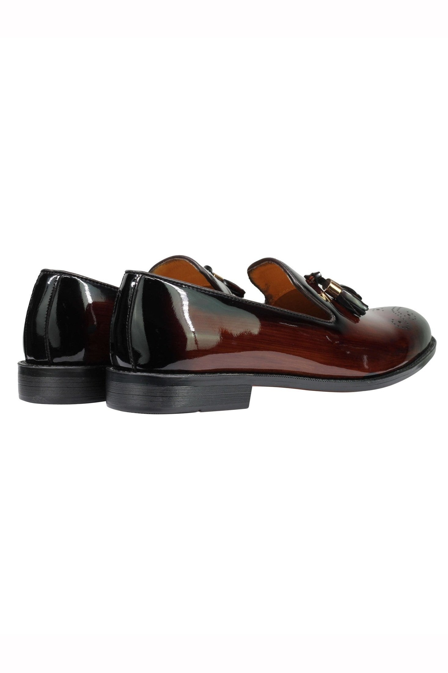 Real Leather Patent Loafers