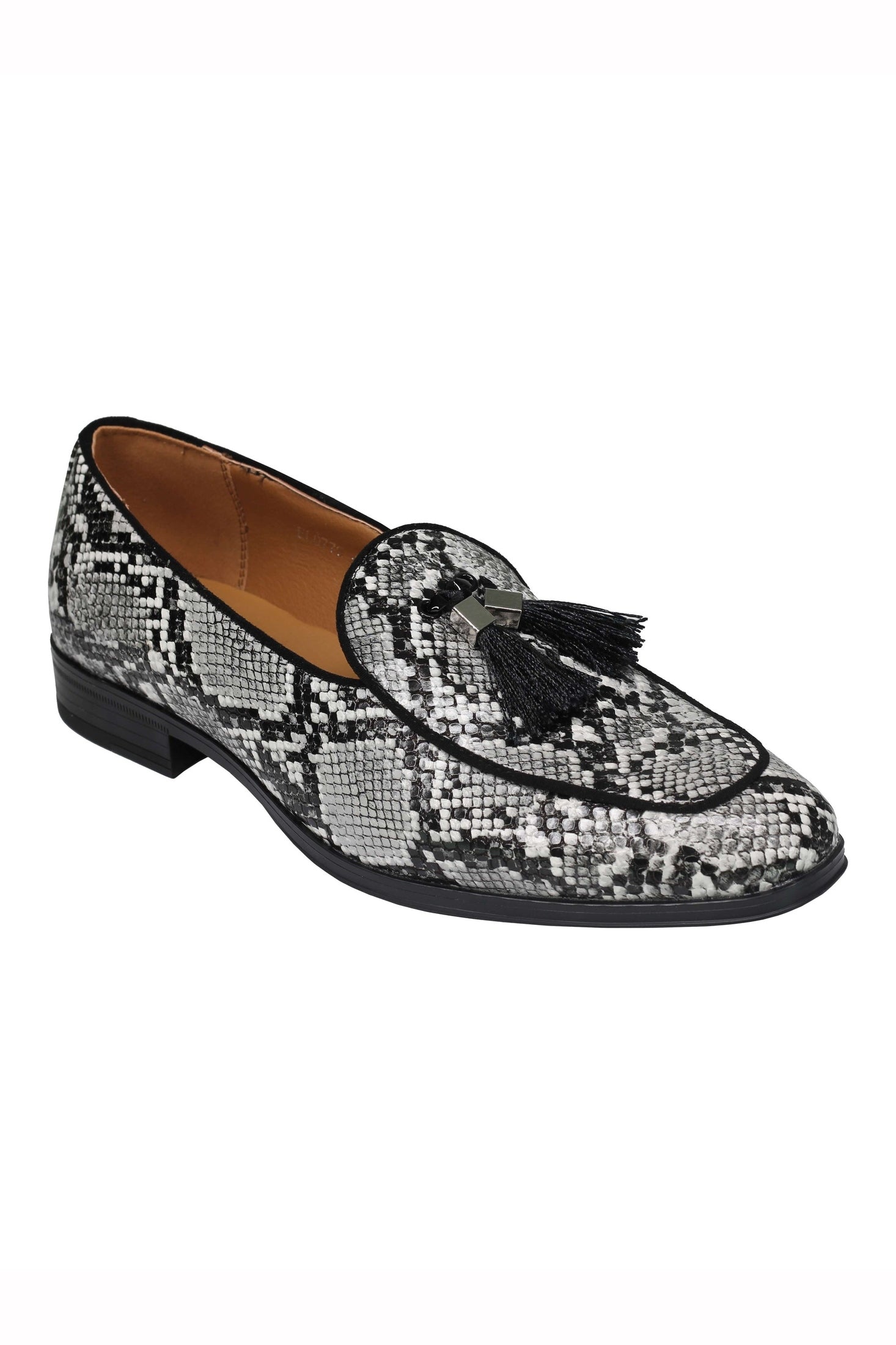 FAUX LEATHER SHINY TASSEL LOAFERS