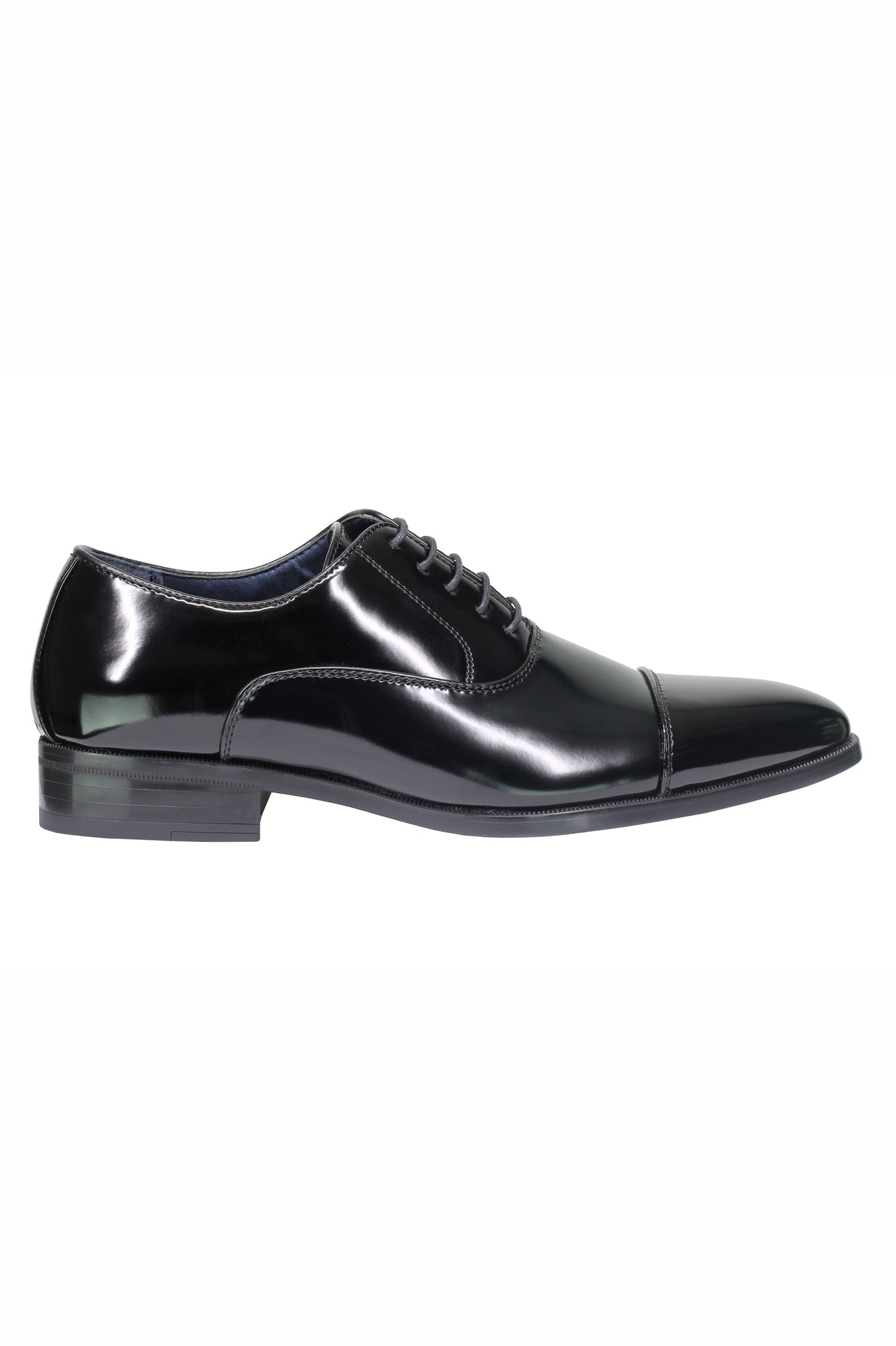 Mens Patent Leather Lined Classic Lace up Oxford Shoes Toe Cap Smart Formal