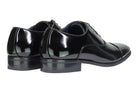 Mens Patent Leather Lined Classic Lace up Oxford Shoes Toe Cap Smart Formal