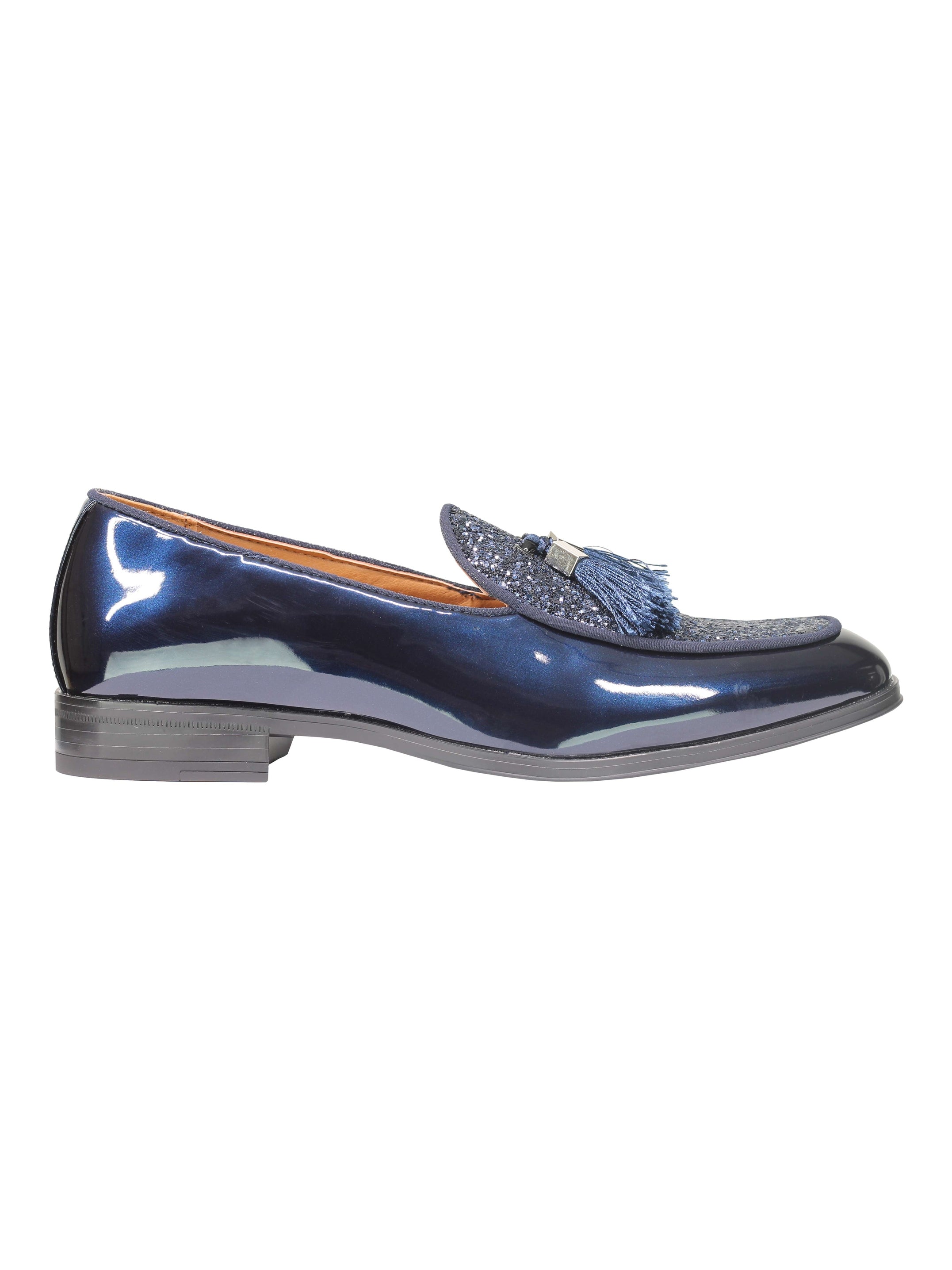 GLITTER – PATENT LEATHER TASSEL LOAFERS