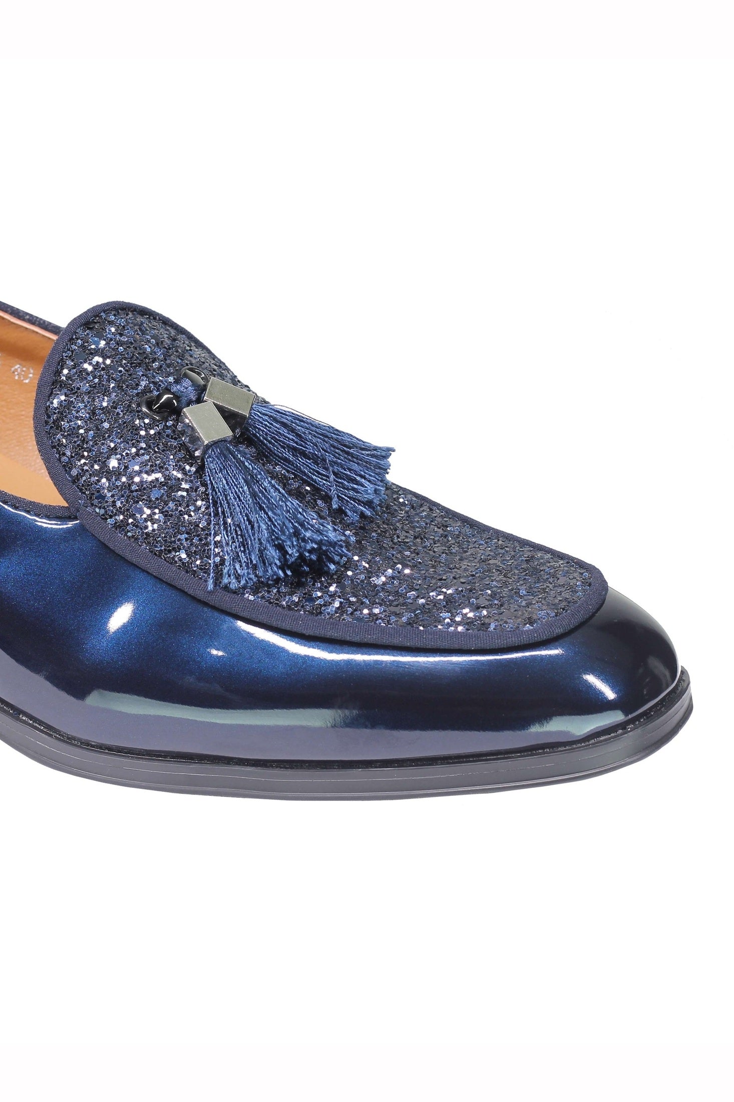 GLITTER – PATENT LEATHER TASSEL LOAFERS