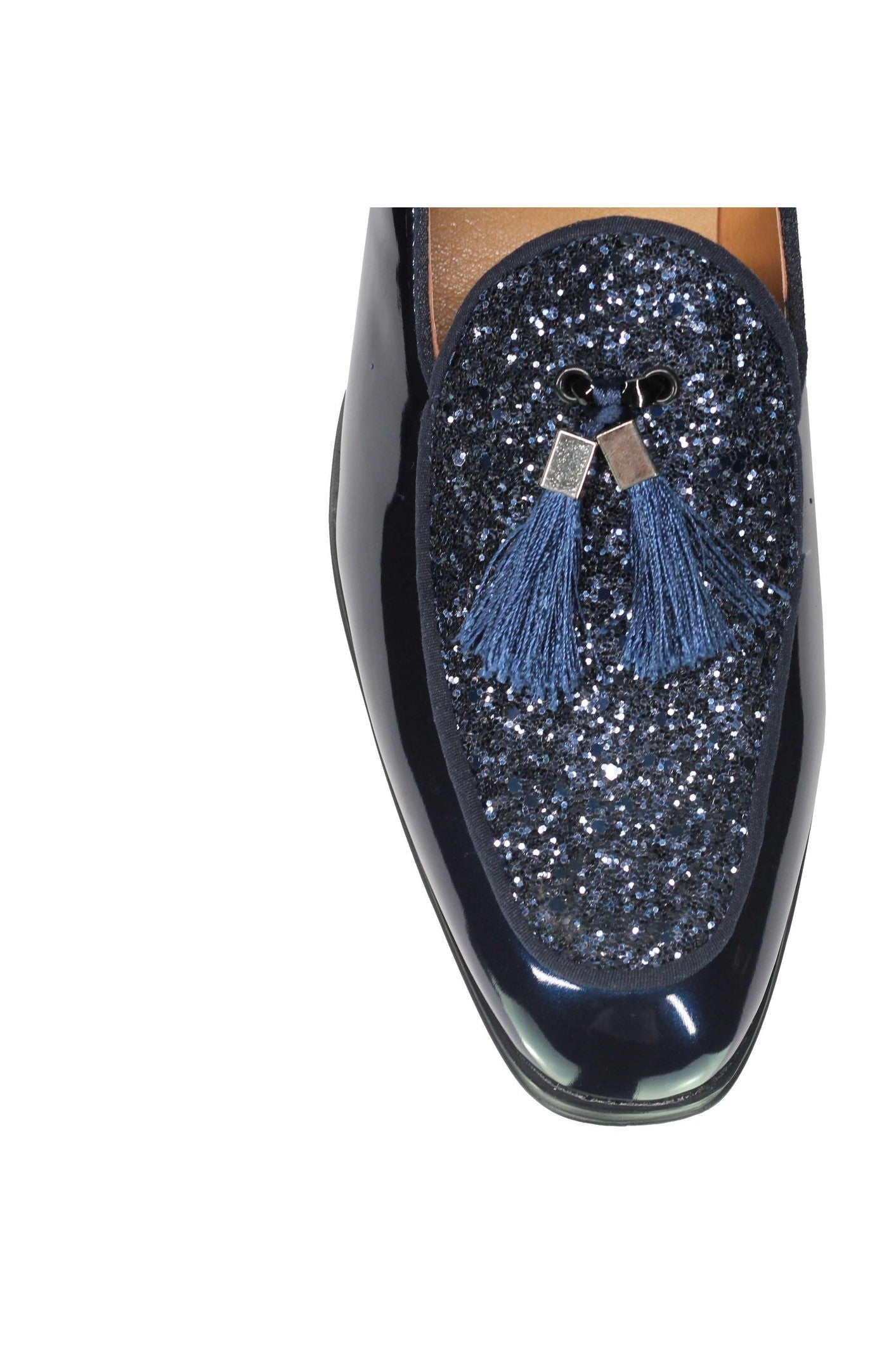 GLITTER – PATENT LEATHER TASSEL LOAFERS