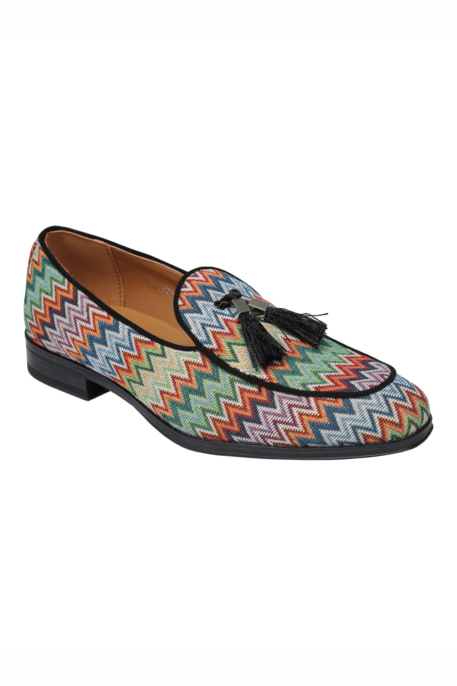 FAUX LEATHER SHINY TASSEL LOAFERS