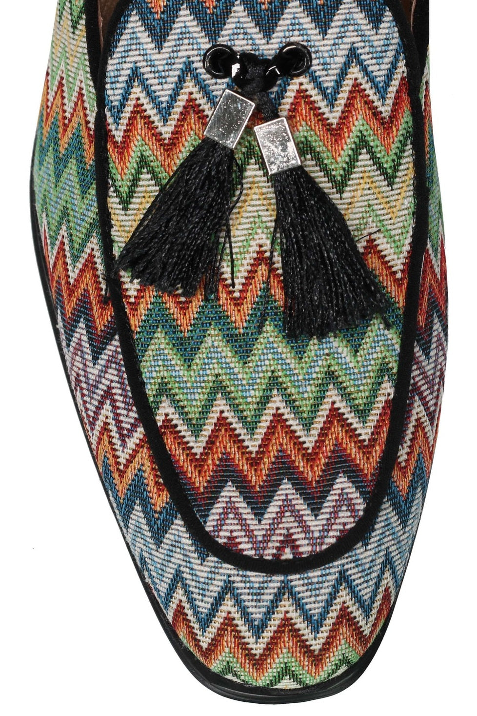 FAUX LEATHER SHINY TASSEL LOAFERS